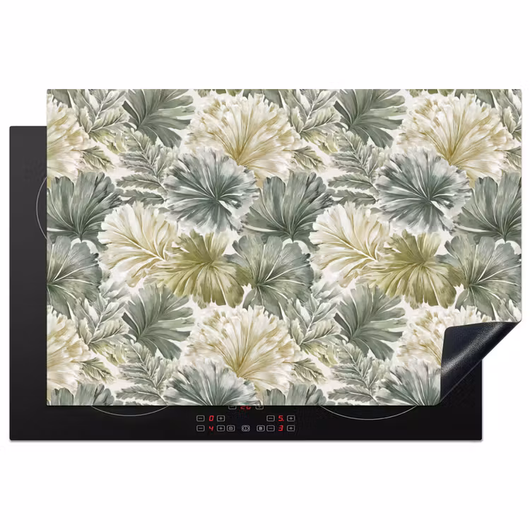 Inductie beschermer - Bladeren - Botanisch - Groen — 2