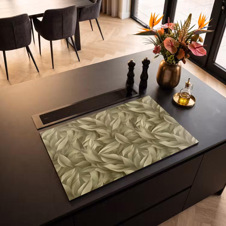 Inductie beschermer - Bladeren - Modern - Groen — 3