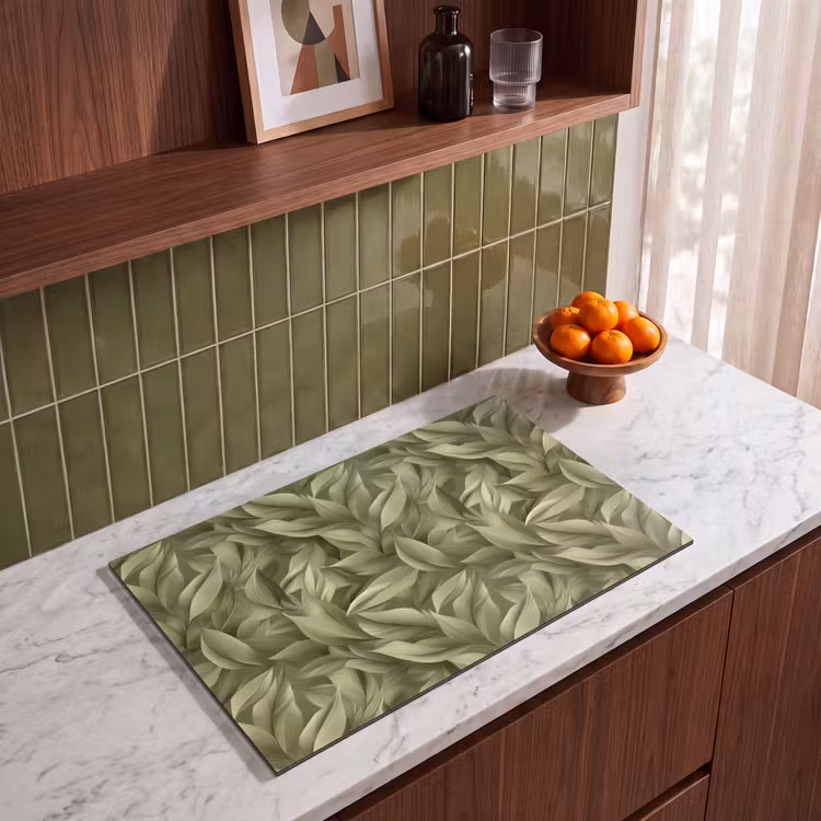 Inductie beschermer - Bladeren - Modern - Groen — 4