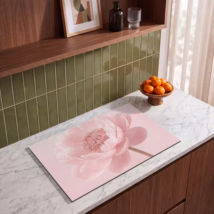 Inductie beschermer - Bloem - Pioenroos - Roze — 4