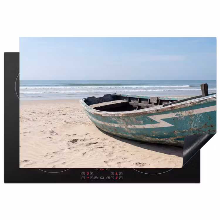 Inductie beschermer - Boot - Zandstrand - Zee — 2