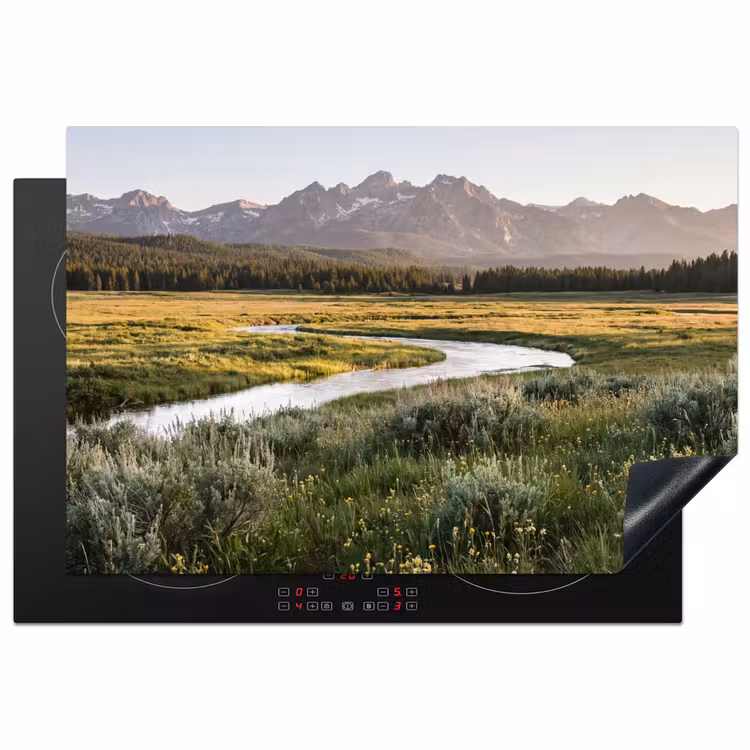 Inductie beschermer - Berglandschap - Rivier - Bos — 2