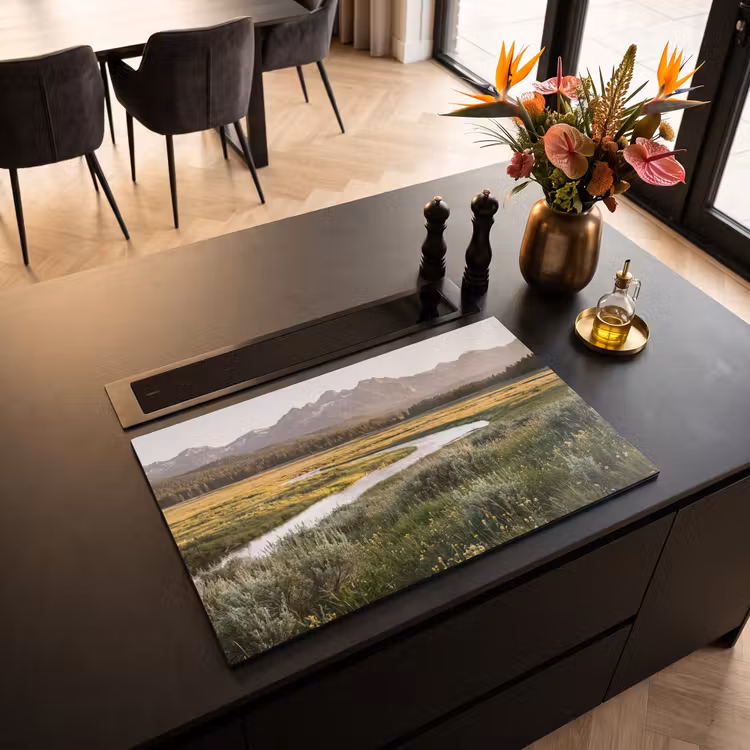 Inductie beschermer - Berglandschap - Rivier - Bos — 3