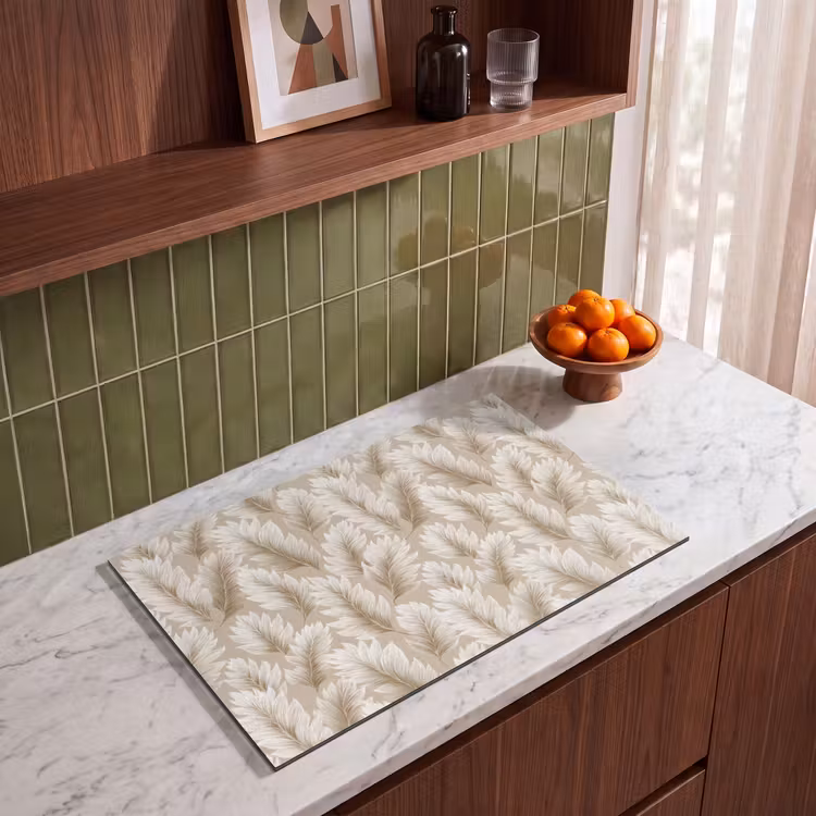 Inductie beschermer - Botanisch - Patroon - Beige — 4