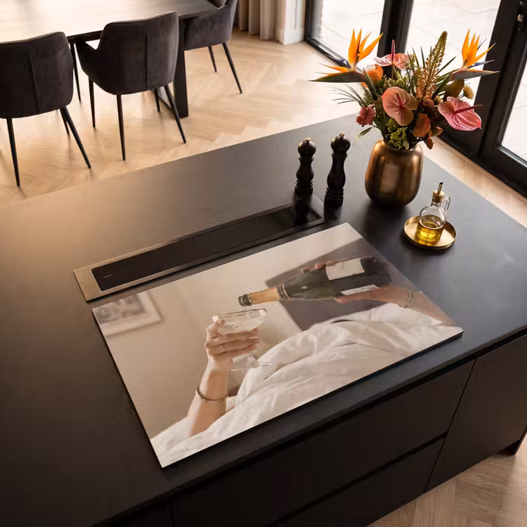 Inductie beschermer - Champagne - Bed - Bubbels — 3
