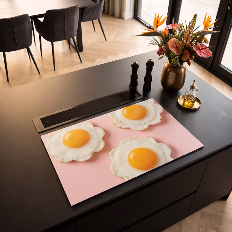 Inductie beschermer - Eieren - Bloem - Roze — 3