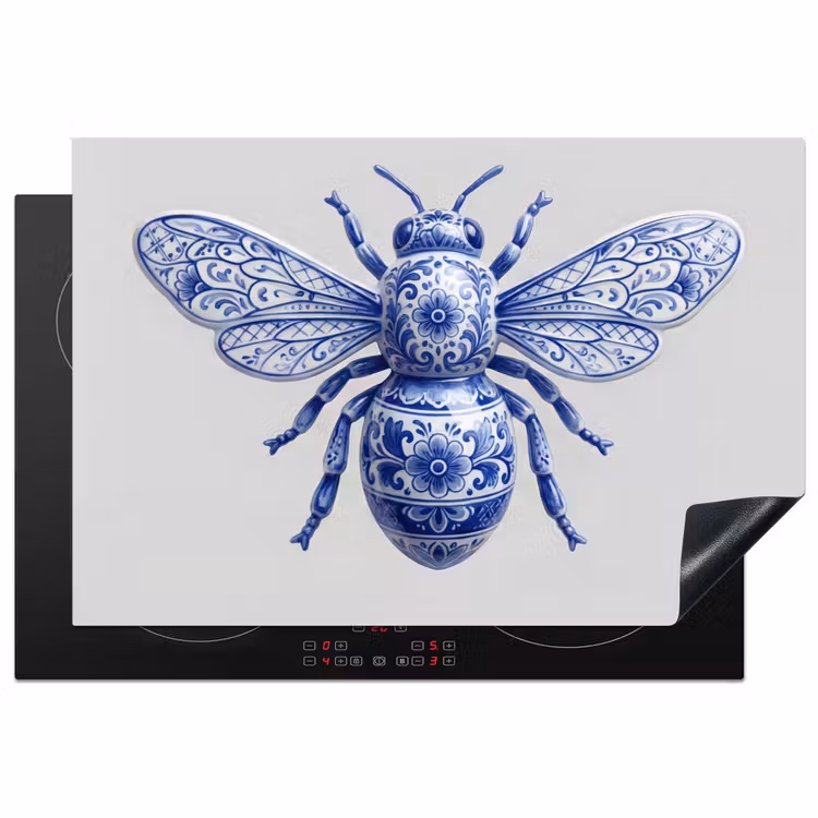 Inductie beschermer - Bij - Modern - Delfts - Blauw — 1