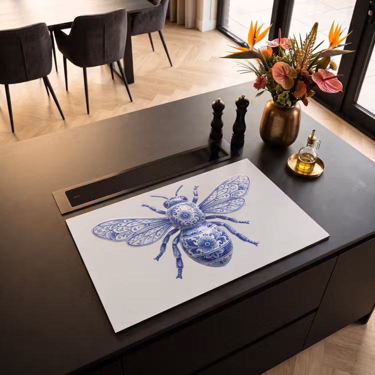 Inductie beschermer - Bij - Modern - Delfts - Blauw — 3