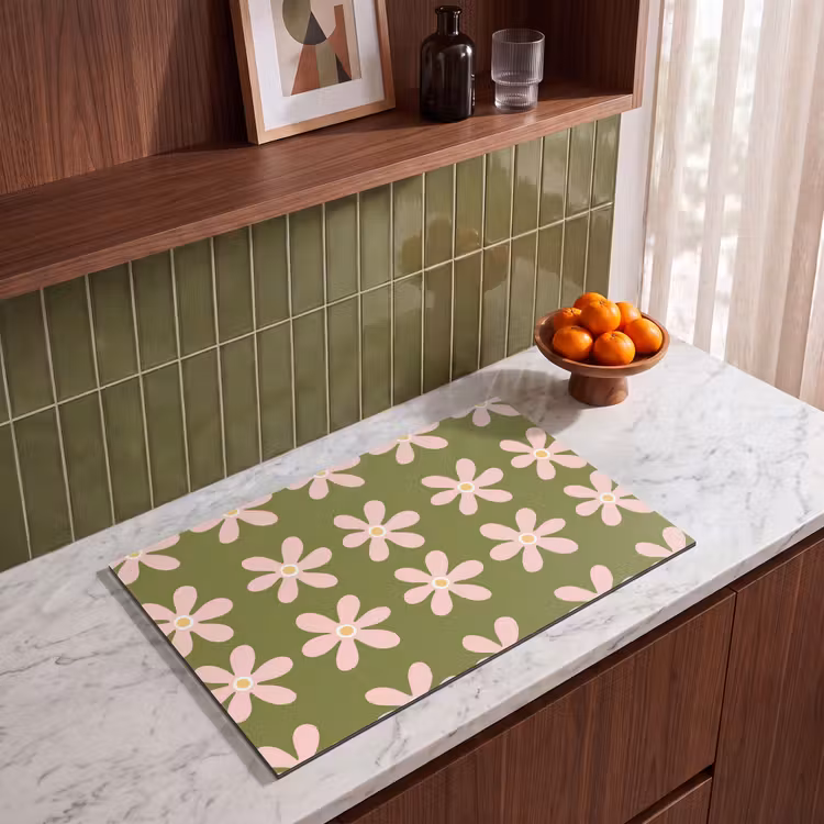 Inductie beschermer - Bloem - Modern - Groen — 4
