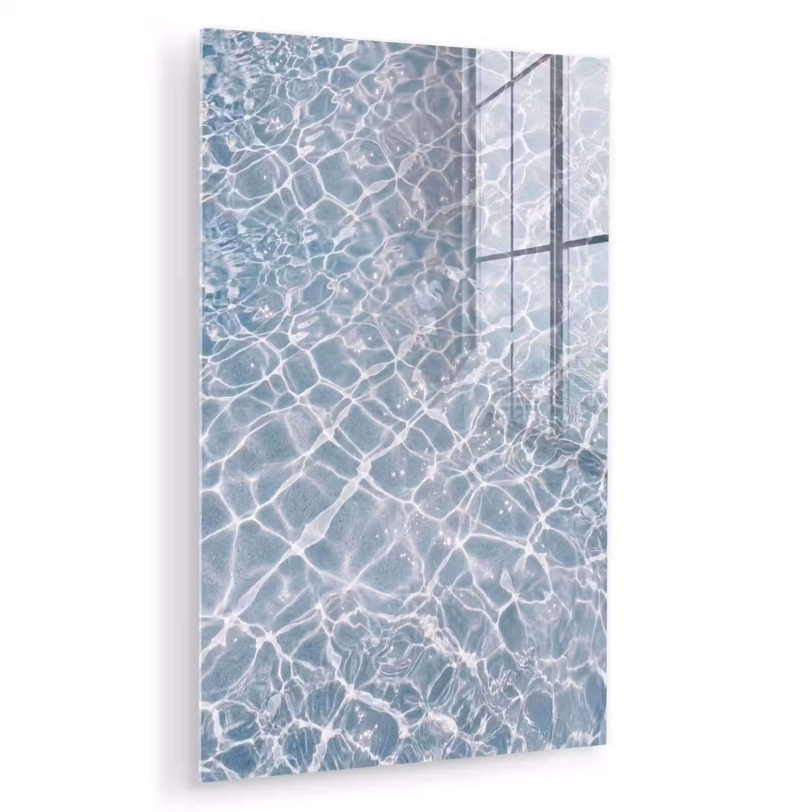 Glas schilderij - Water - Reflectie - Zonlicht — 1