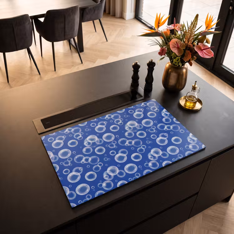 Inductie beschermer - Bubbels - Patroon - Blauw — 3