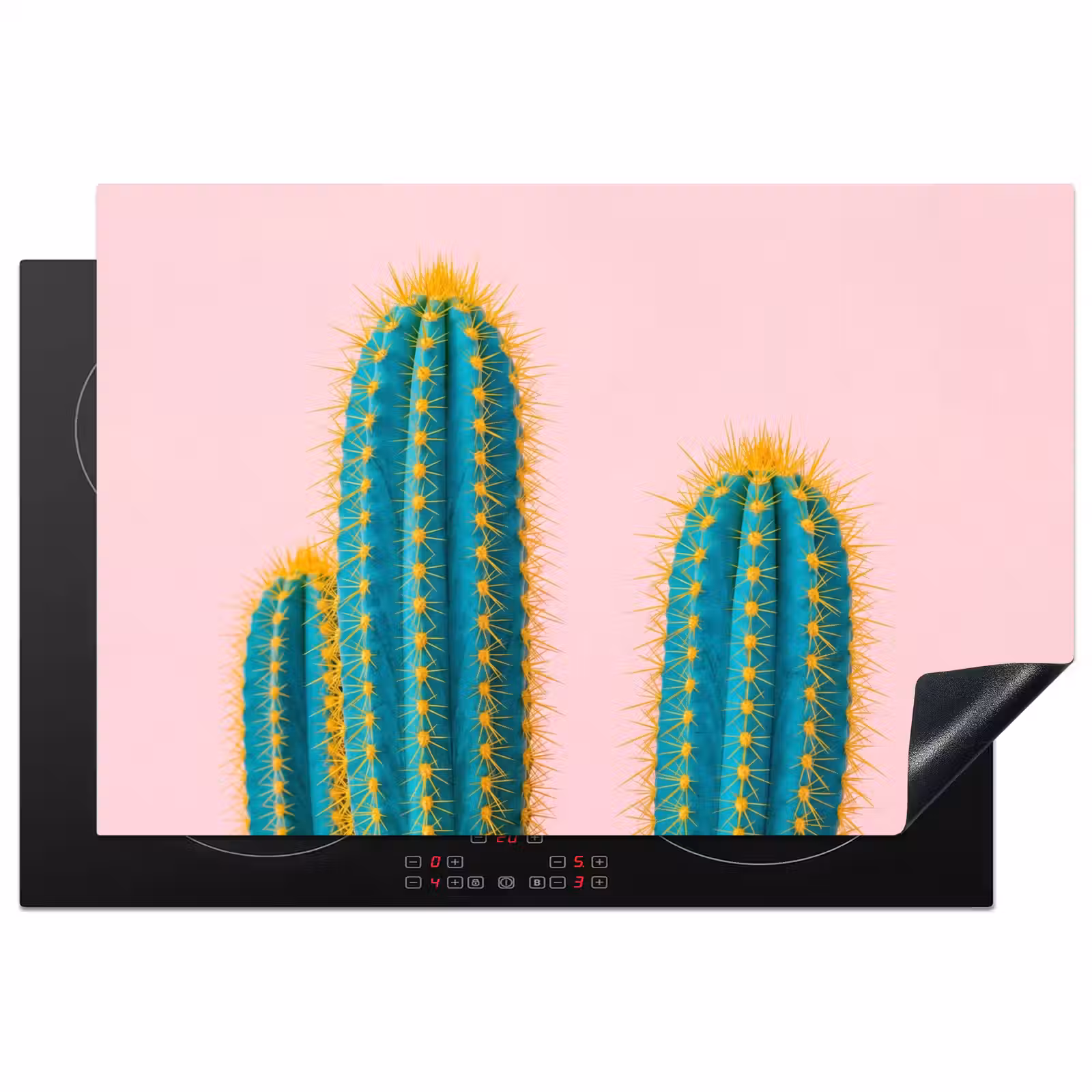 Inductie beschermer - Cactussen - Modern - Pastel — 1