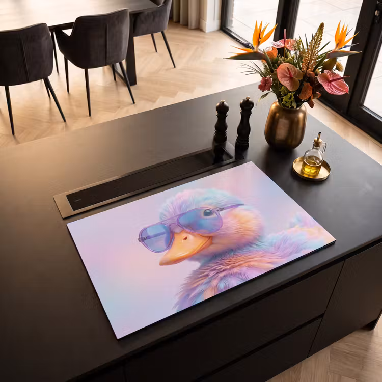 Inductie beschermer - Eend - bril - Pastel — 3