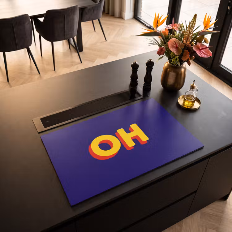 Inductie beschermer - Blauw - Geel - OH - Schaduw — 3