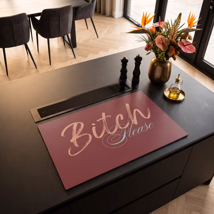 Inductie beschermer - Bitch please - Rood - Blauw — 3