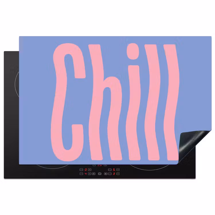 Inductie beschermer - Chill - Roze - Blauw - Golvend — 1