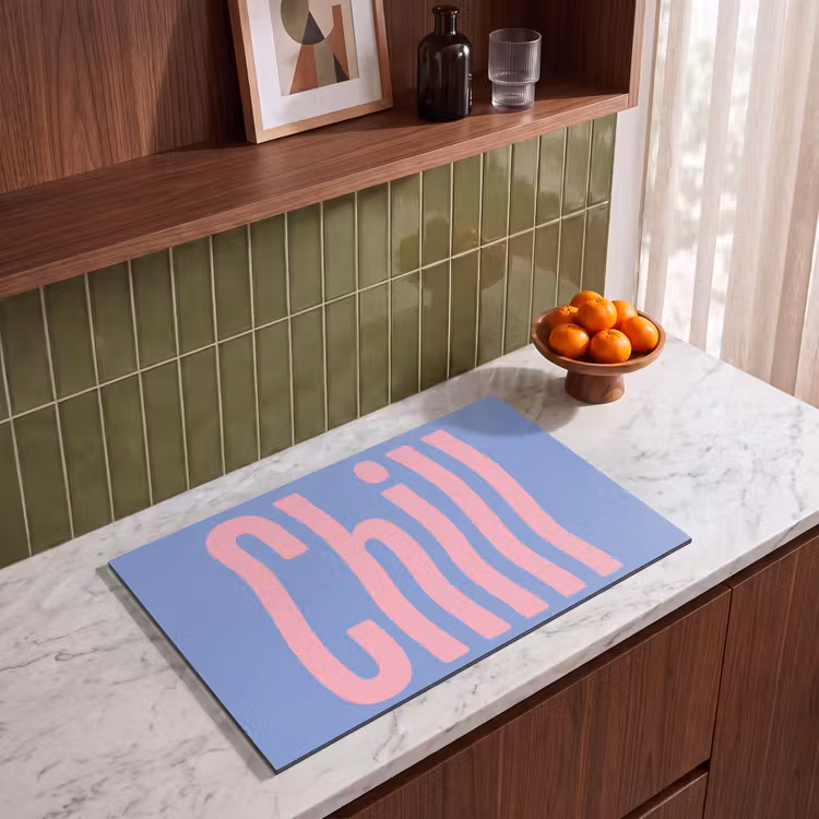 Inductie beschermer - Chill - Roze - Blauw - Golvend — 4