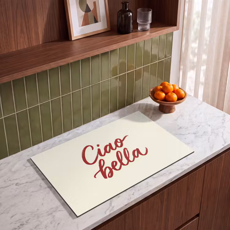 Inductie beschermer - Ciao bella - Rood - Wit - Minimalistisch — 4