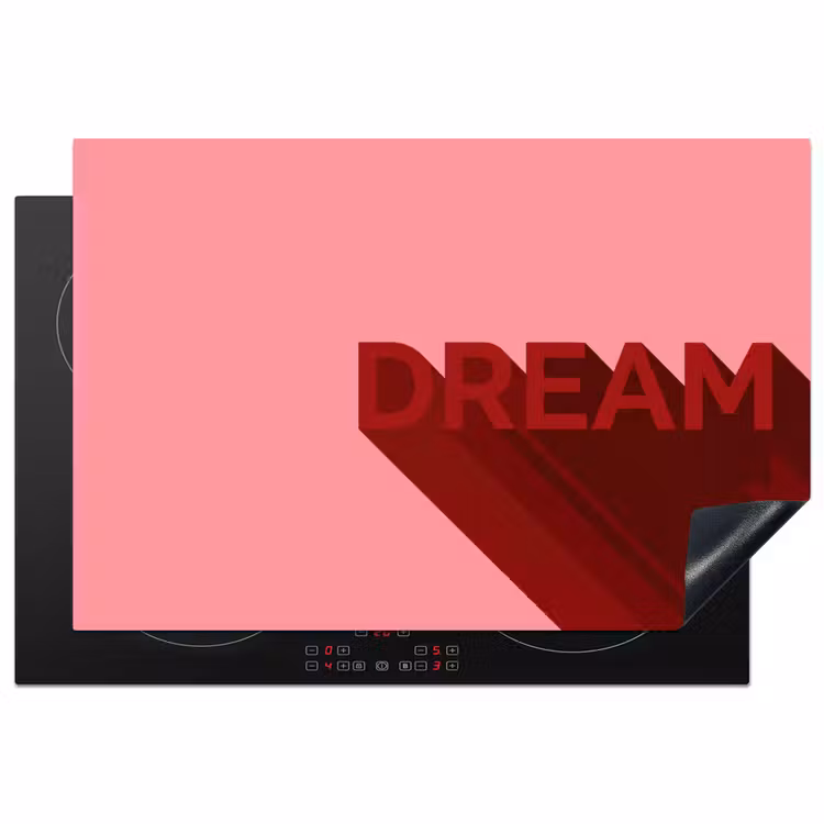 Inductie beschermer - Dream - 3D - Rood - Roze — 2
