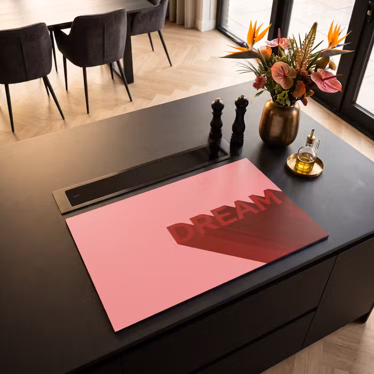 Inductie beschermer - Dream - 3D - Rood - Roze — 3