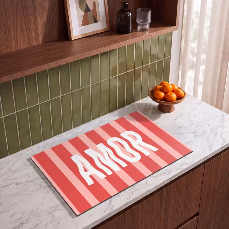 Inductie beschermer - Amor - Strepen - Rood - Roze — 4
