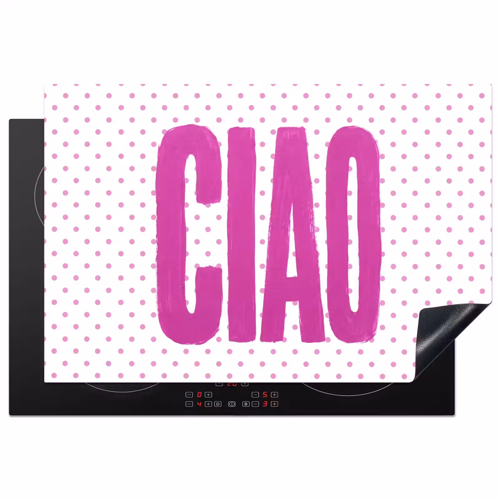 Inductie beschermer - Ciao - Stippen - Roze - Wit — 1