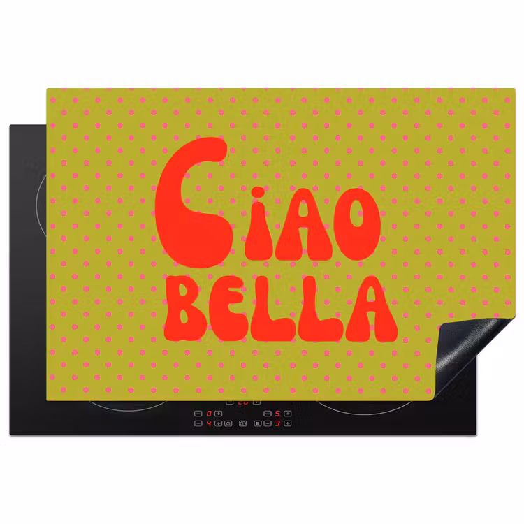 Inductie beschermer - Ciao bella - Rood - Groen - Stippen — 1