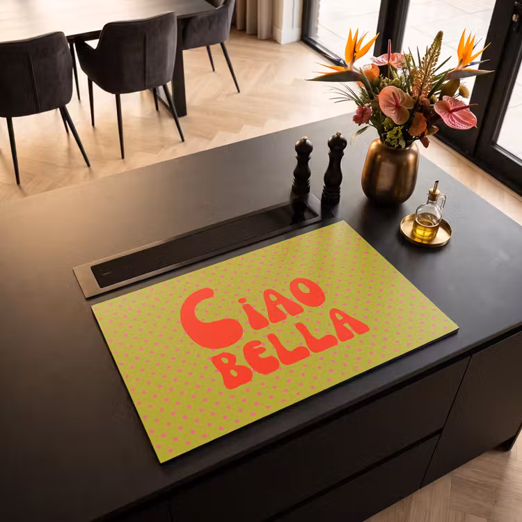 Inductie beschermer - Ciao bella - Rood - Groen - Stippen — 3