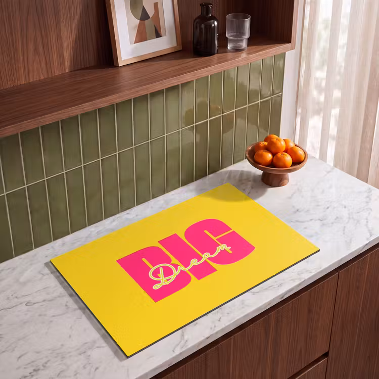 Inductie beschermer - Dream big - Geel - Roze — 4