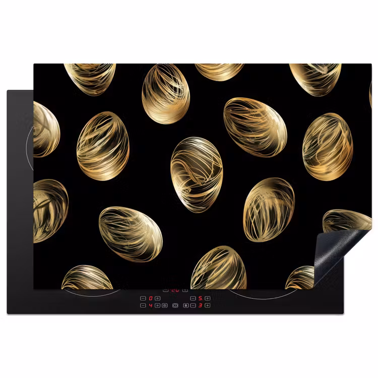 Inductie beschermer - Eieren - Goud - Patroon — 2