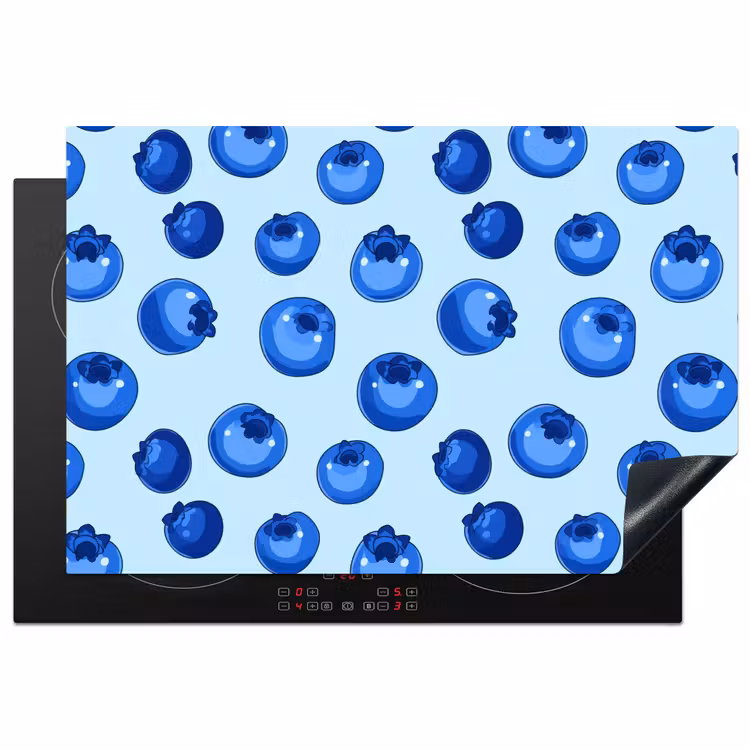 Inductie beschermer - Bessen - Modern - Blauw — 1
