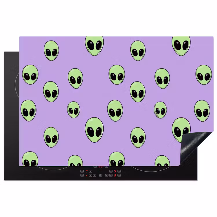 Inductie beschermer - Alien - Retro - Lila — 1