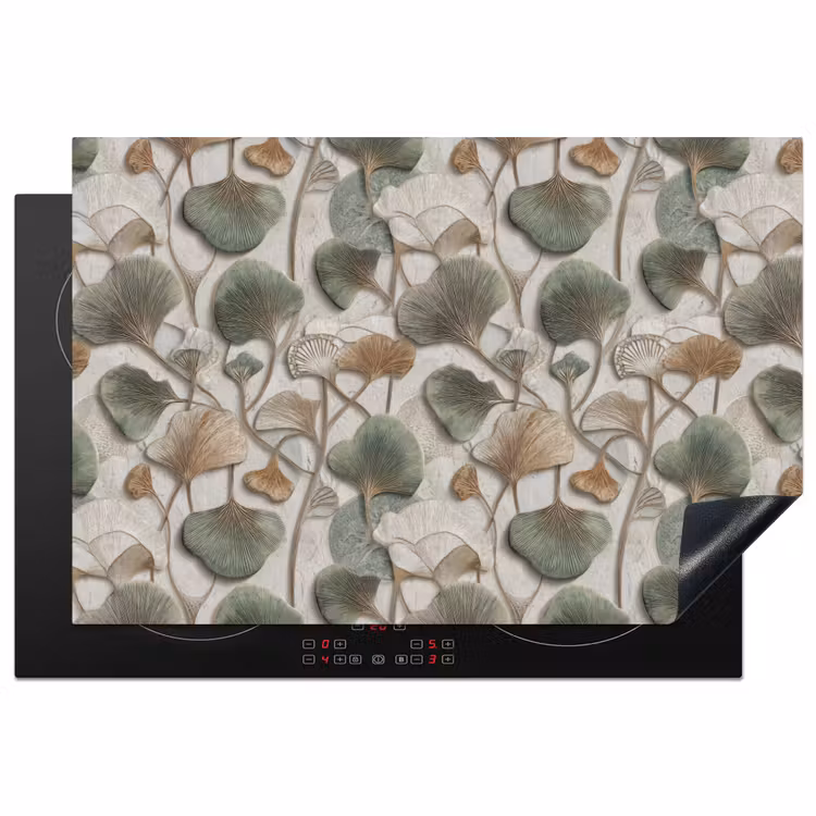 Inductie beschermer - Elegant - Bladeren - Groen — 1