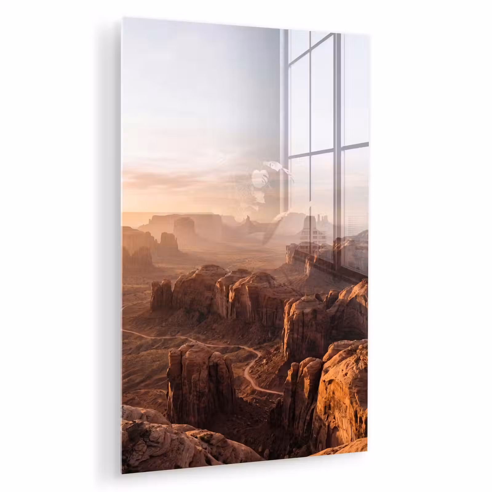 Glas schilderij - Woestijn - Landschap - Natuur — 1