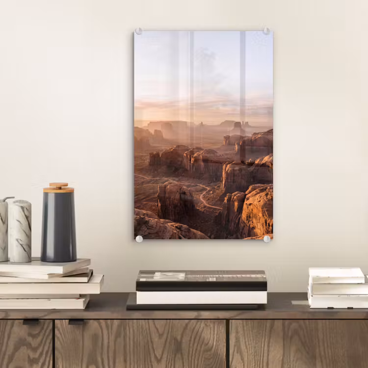 Glas schilderij - Woestijn - Landschap - Natuur — 2