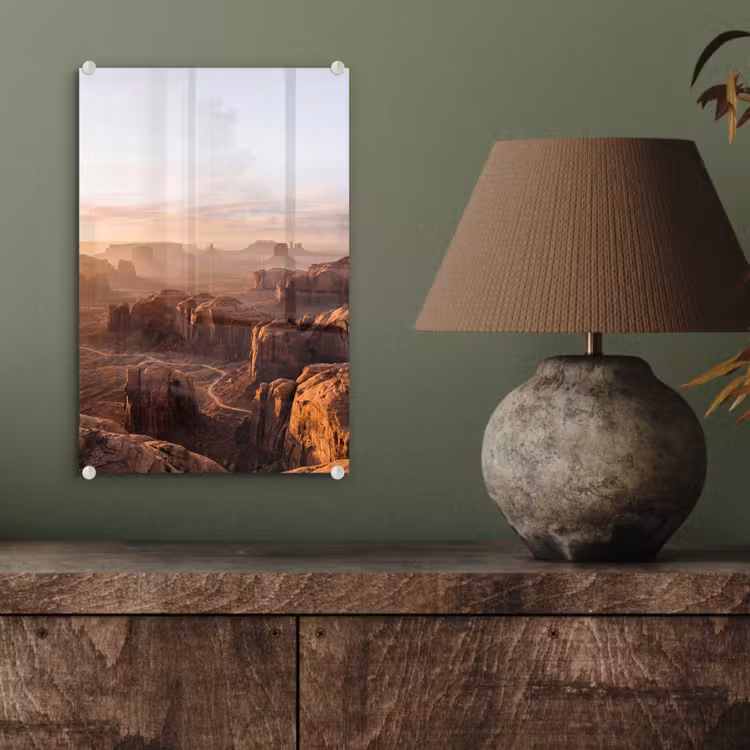 Glas schilderij - Woestijn - Landschap - Natuur — 4