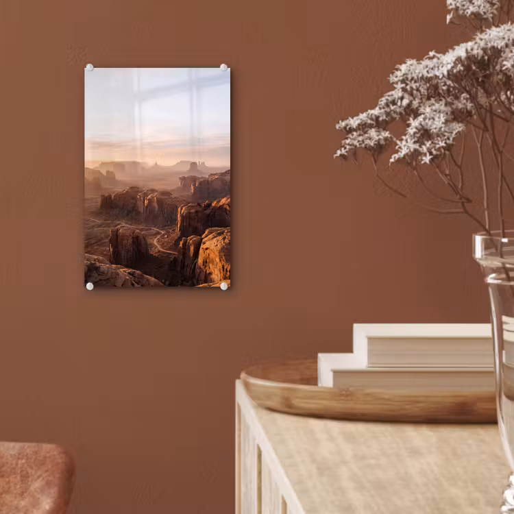 Glas schilderij - Woestijn - Landschap - Natuur — 6