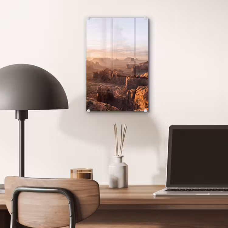 Glas schilderij - Woestijn - Landschap - Natuur — 7