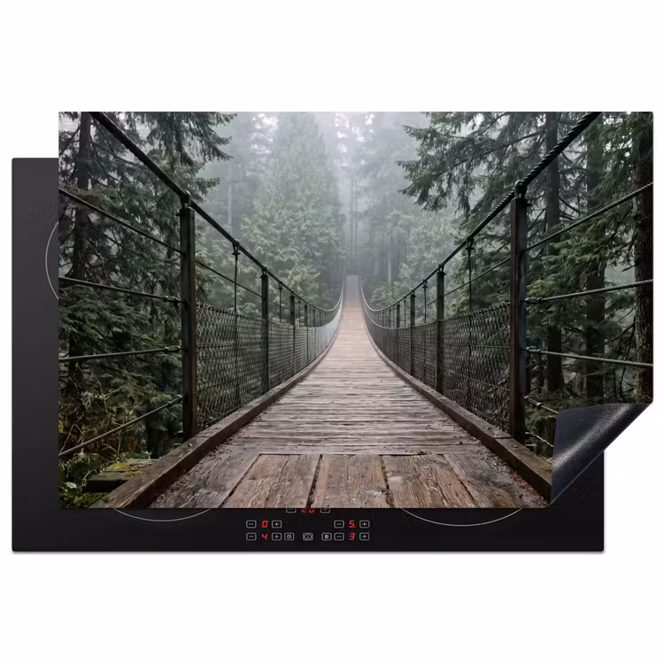 Inductie beschermer - Brug - Bos - Mist - Natuur — 2