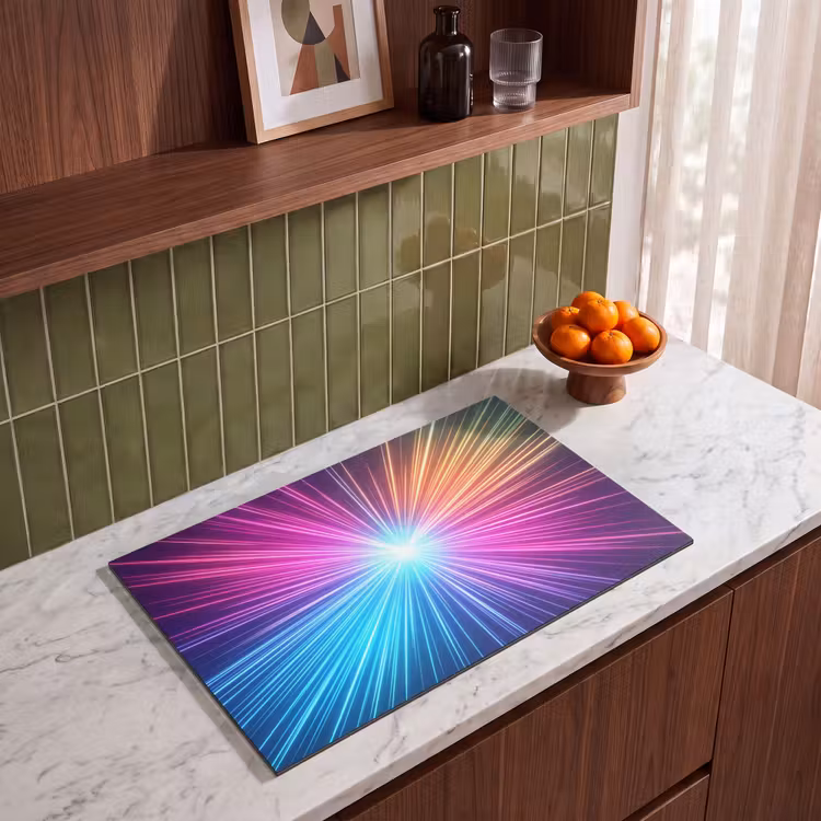 Inductie beschermer - Abstract - Light - Burst - Modern - Colorful — 4