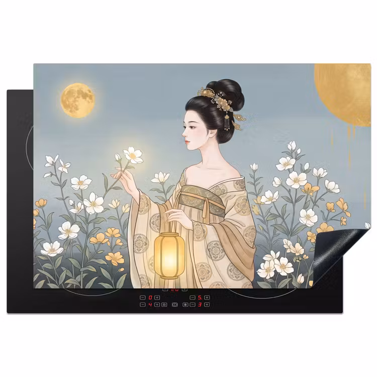 Inductie beschermer - Aziatisch - Vrouw - Kimono — 2