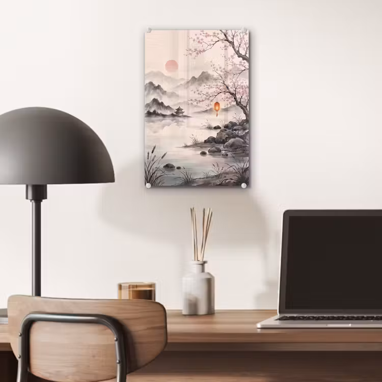 Glas schilderij - Zon - Japans - Traditioneel — 7