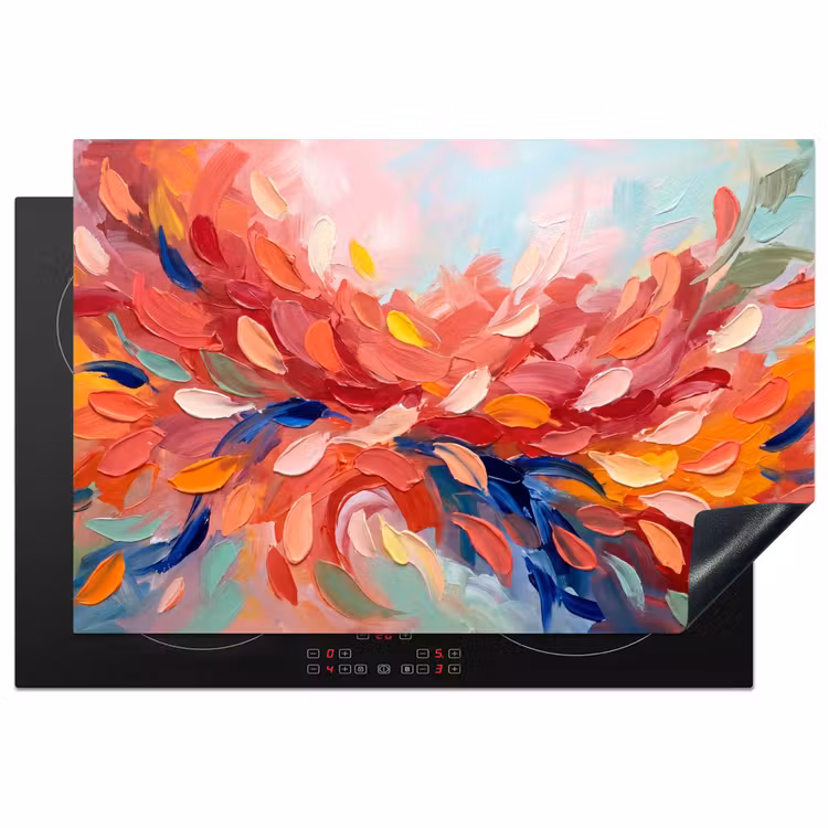 Inductie beschermer - Bloemen - Abstract - Kunst - Modern — 2