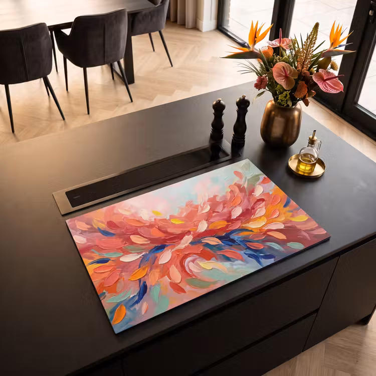Inductie beschermer - Bloemen - Abstract - Kunst - Modern — 3