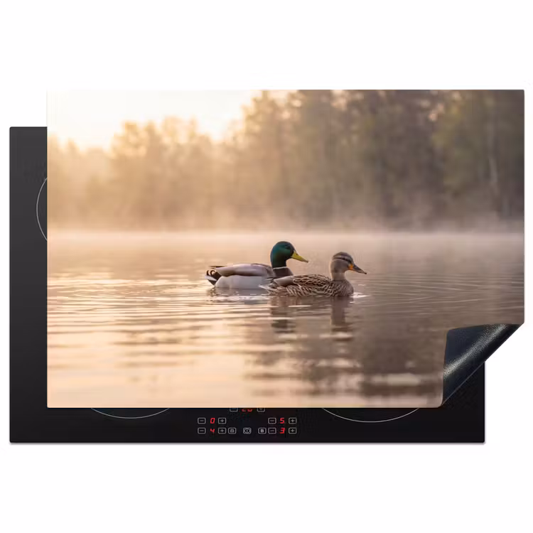 Inductie beschermer - Eenden - Water - Mist - Natuur — 2