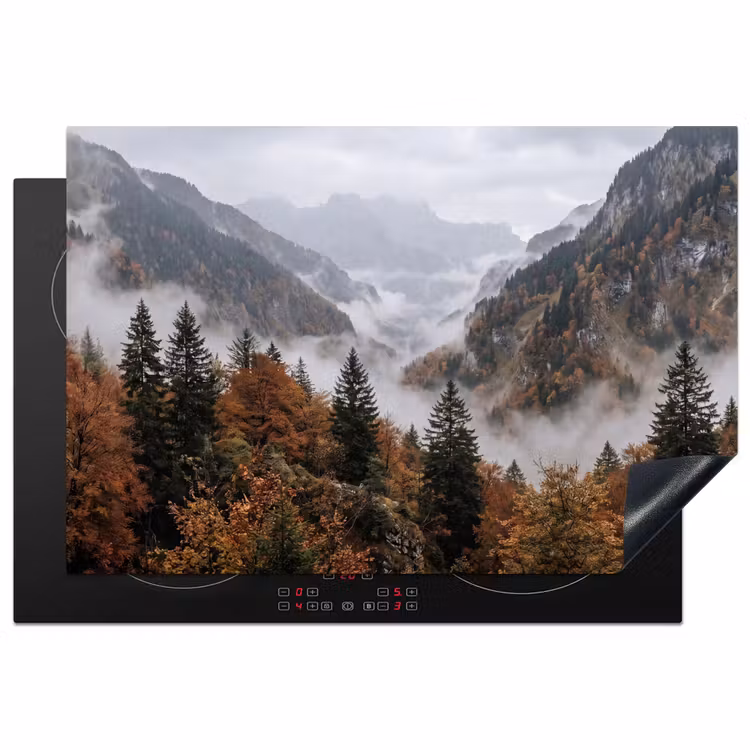 Inductie beschermer - Bergen - Vallei - Mist - Herfst - Natuur — 2
