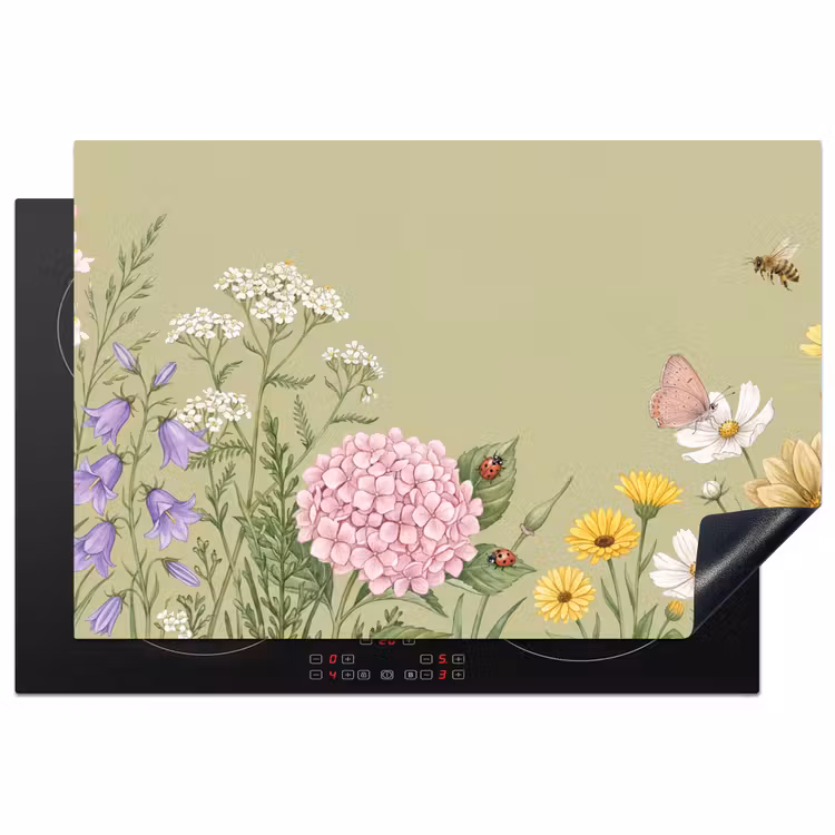 Inductie beschermer - Botanisch - Bloemen - Kleurrijk — 2