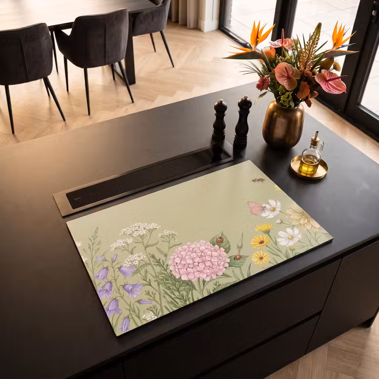 Inductie beschermer - Botanisch - Bloemen - Kleurrijk — 3