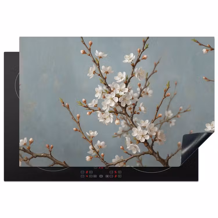 Inductie beschermer - Botanisch - Stilleven - Blauw — 2