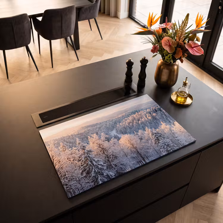 Inductie beschermer - Bos - Bergen - Goud - Winter - Warm — 3